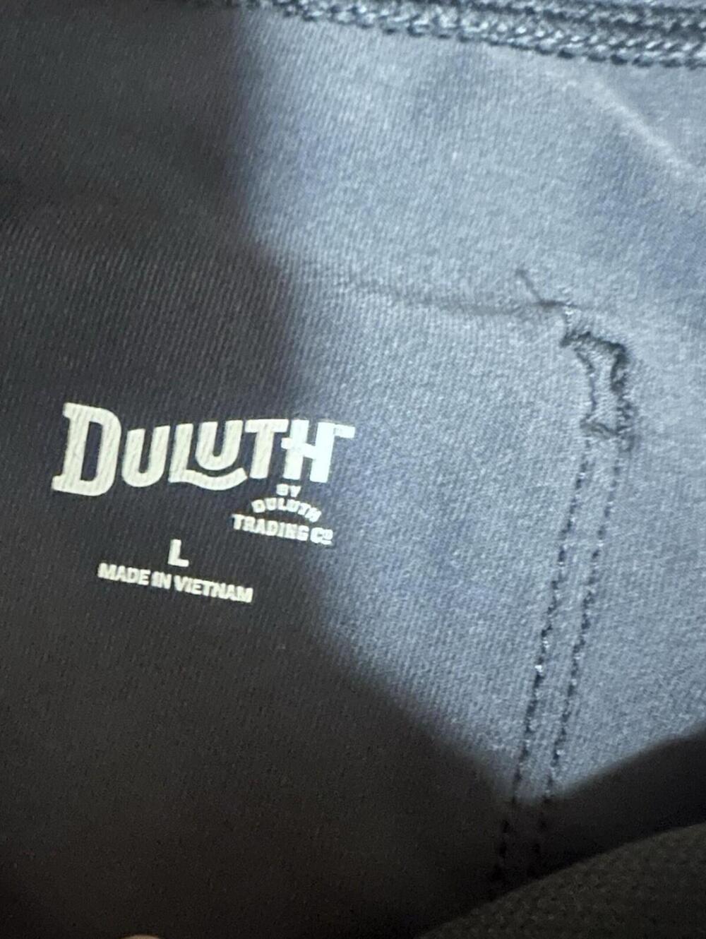 Duluth Trading Cargo Capri leggings Women's dark Grey Hike Camp Outdoors Lrg - Picture 5 of 14